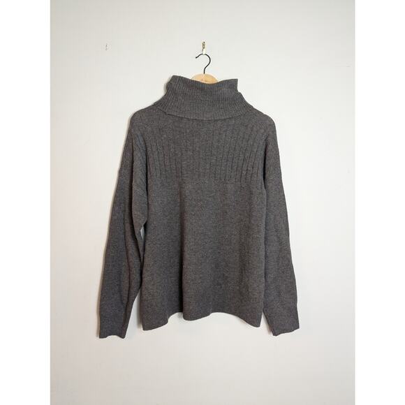Madewell Wool Blend Hickory Turtleneck Sweater - Picture 8 of 8